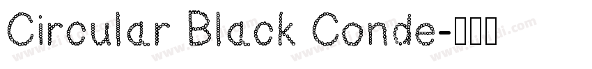 Circular Black Conde字体转换